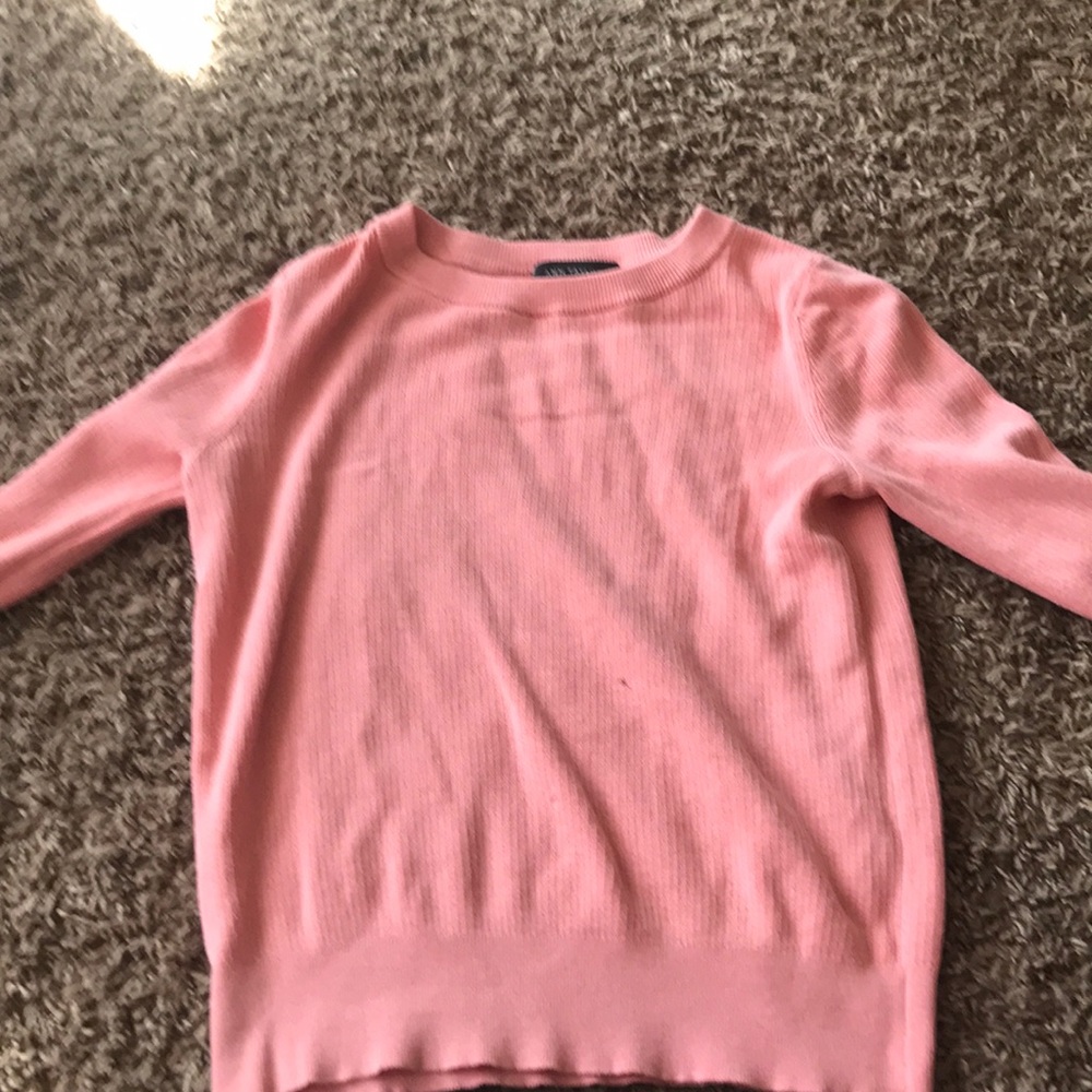 Pink/salmon ann taylor long sleeve womens xs
